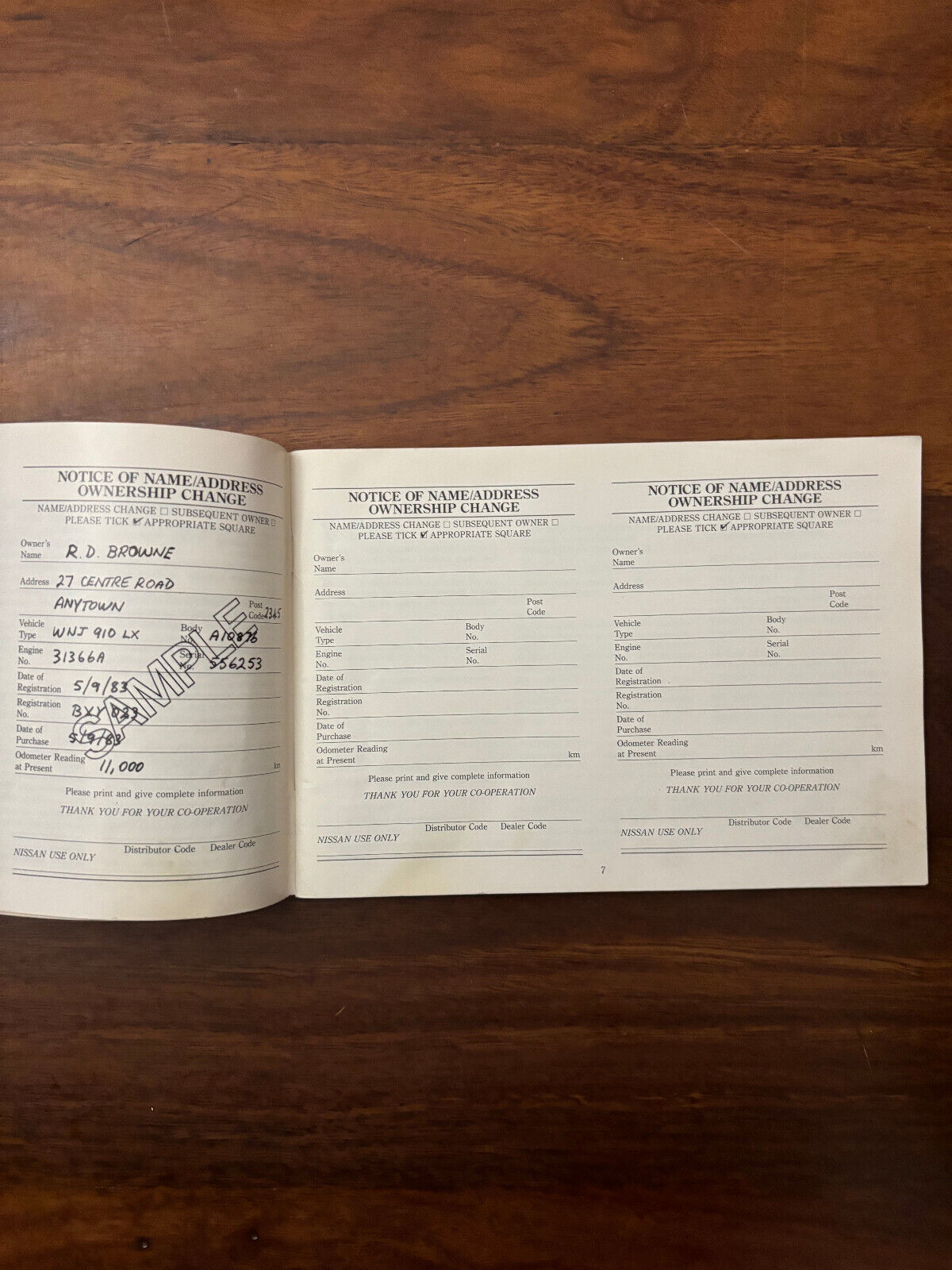 Nissan 910 Series Owner's Manual 3rd Edition