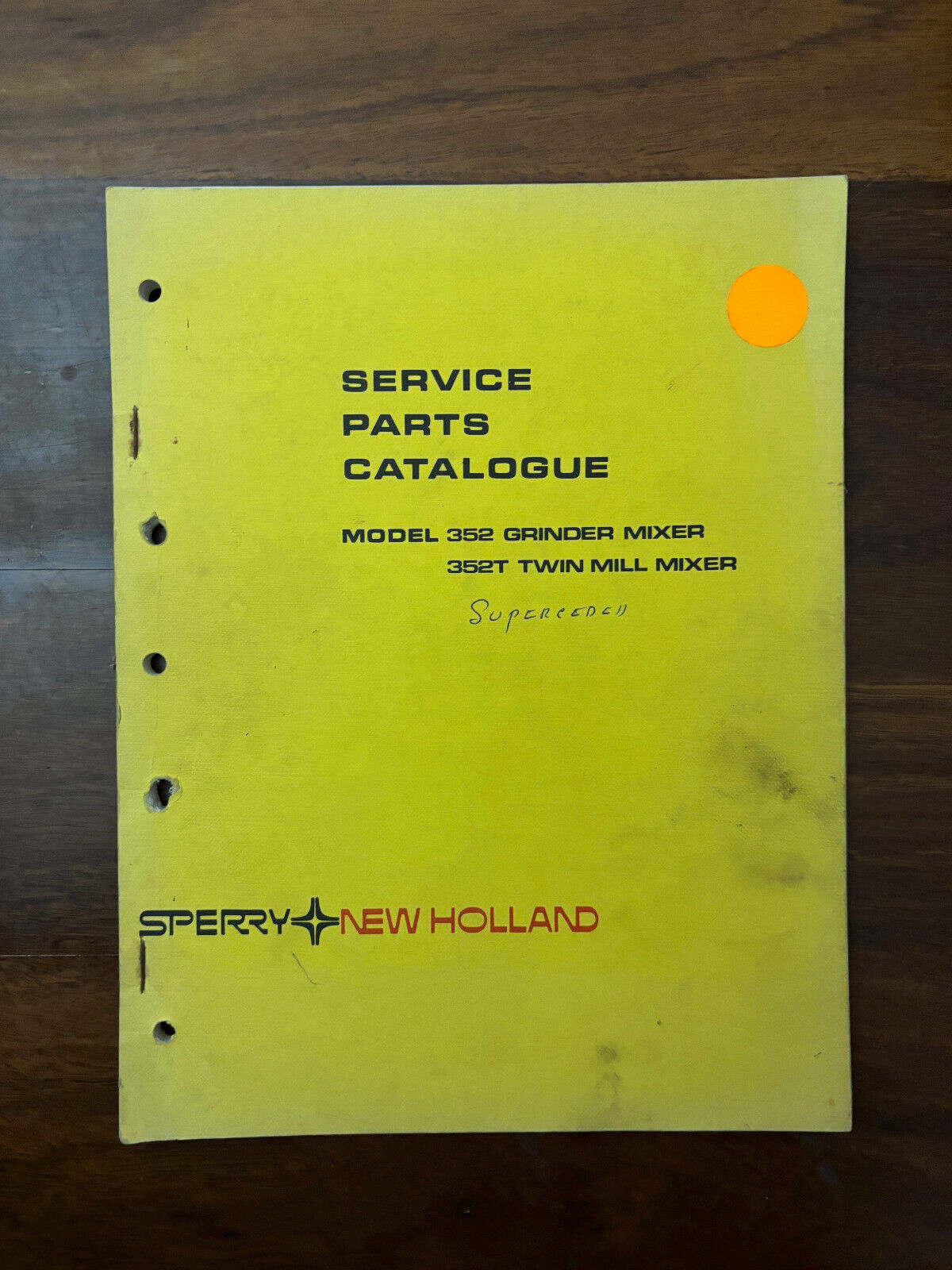 SERVICE PARTS CATALOGUE MODEL 352 GRINDER MIXER 352T TWIN MILL MIXER