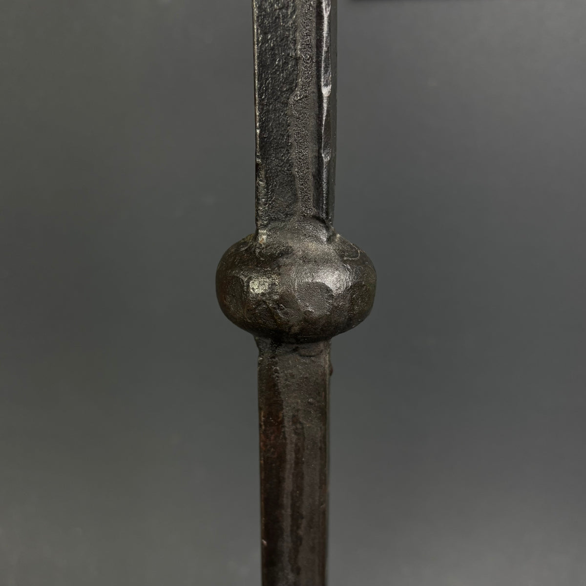 Antique Hand-Forged Wrought Iron Pricket Candlesticks c.1800–1850 | Pair | 59cm