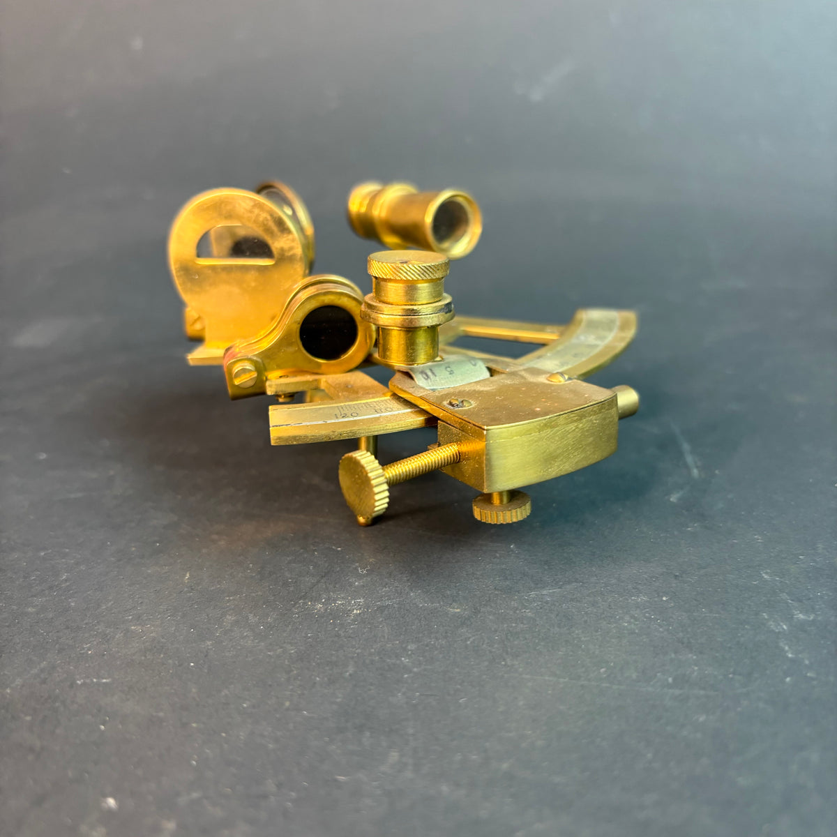 Vintage Brass Sextant – Nautical Navigation Instrument (Reproduction)
