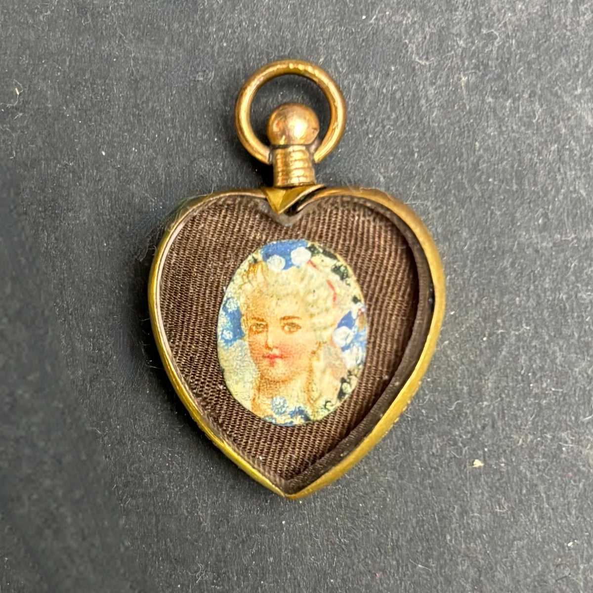 Victorian 9ct Rolled Gold Heart Locket Pendant