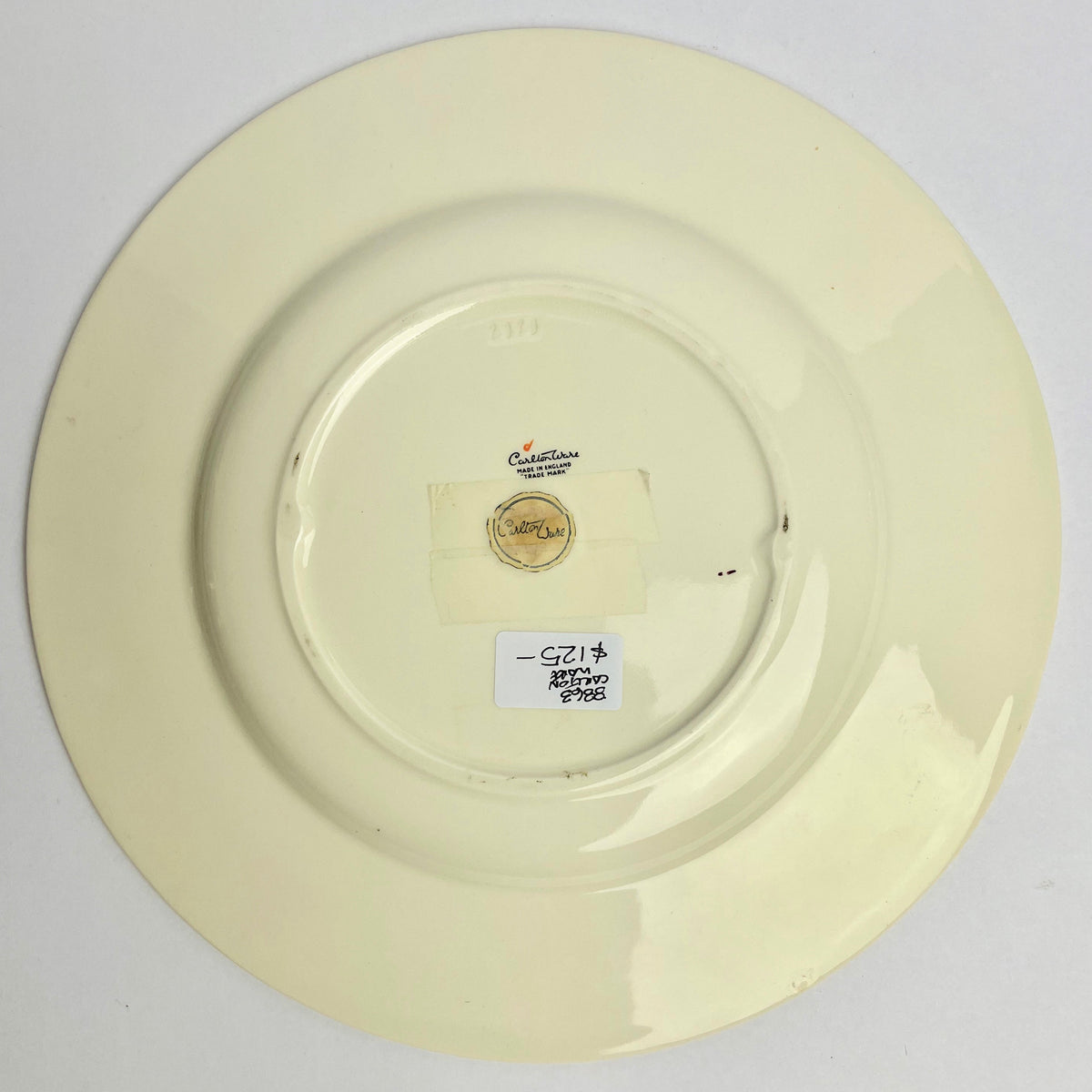 Large Carlton Ware Rouge Royale Plate – Oriental Pagoda – 27.5cm – VGC