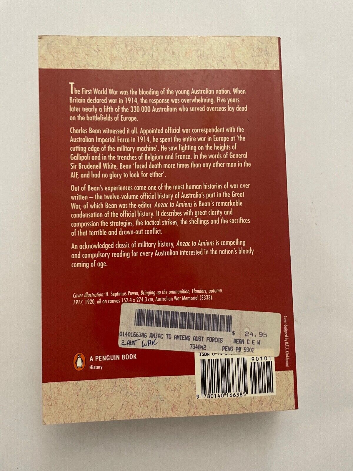 ANZAC to Amiens: War Popular Penguins by C. E. W. Bean (Paperback, 2014)