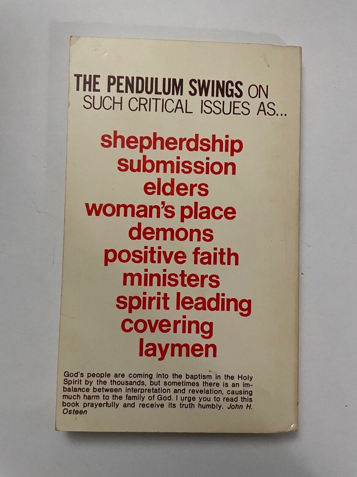 The pendulum Swings by Bob Buess