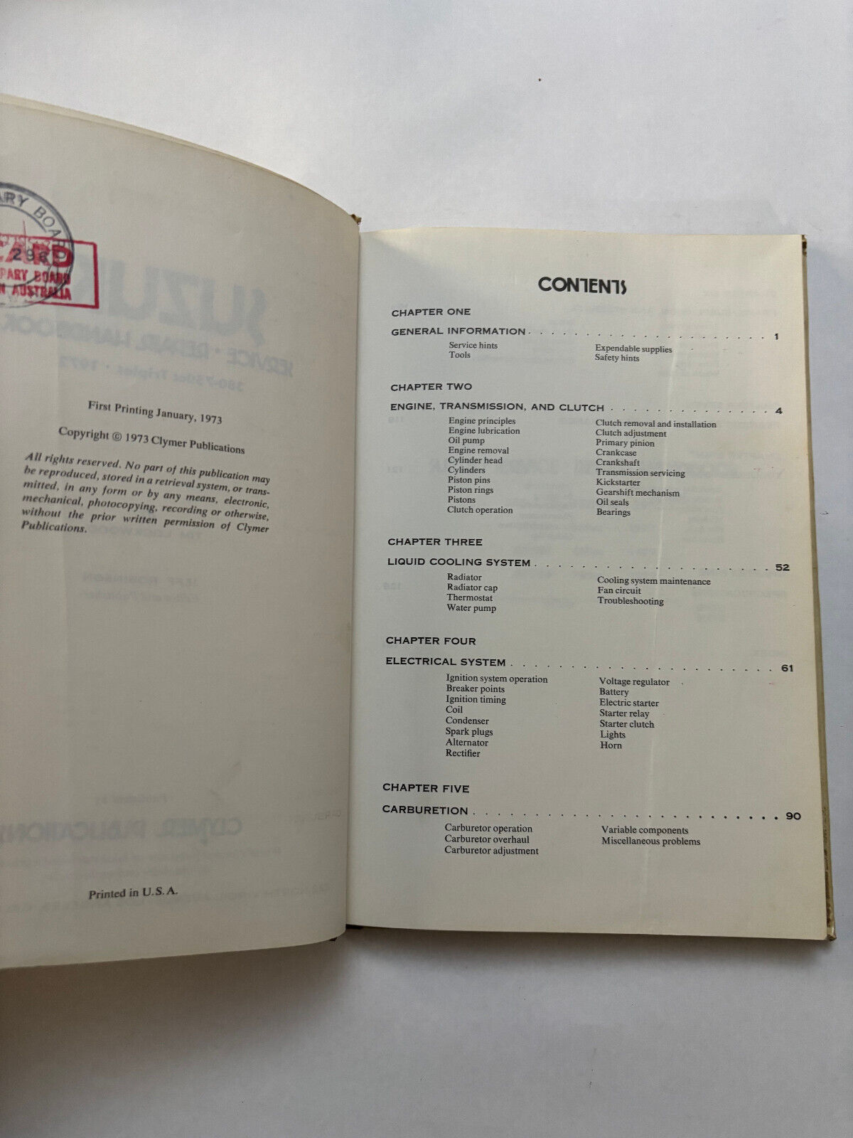 Suzuki 380-750cc Triples 1972-1977 Service Repair Performance Manual Clymer