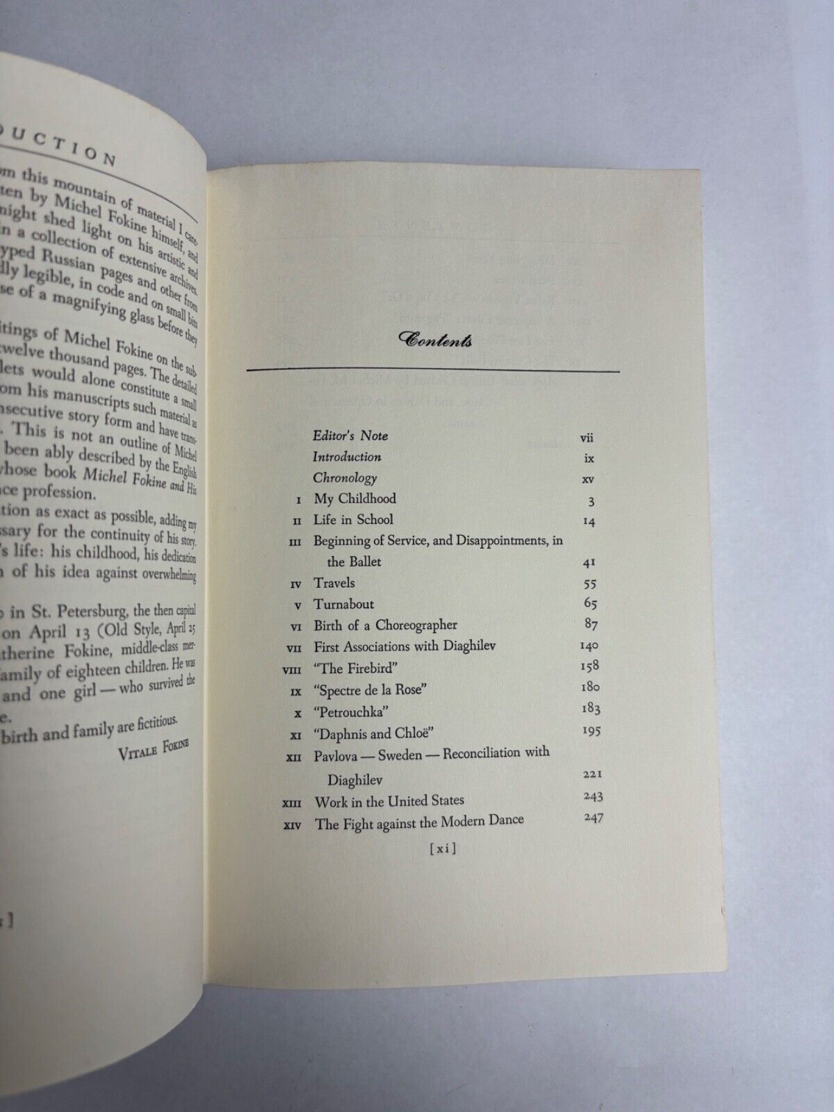 Fokine: Memoirs of a Ballet Master by Anatole Chujoy  (Hardback 1961)