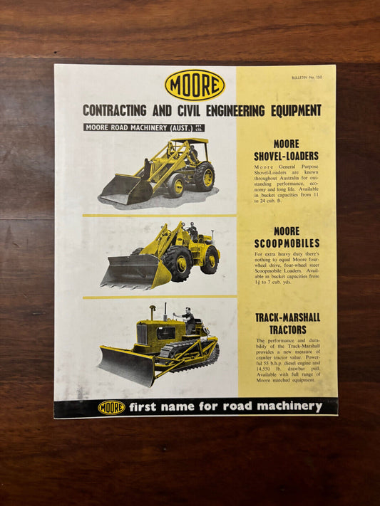 Moore Road Machinery Australia Sales Catalogue Bulletin 150
