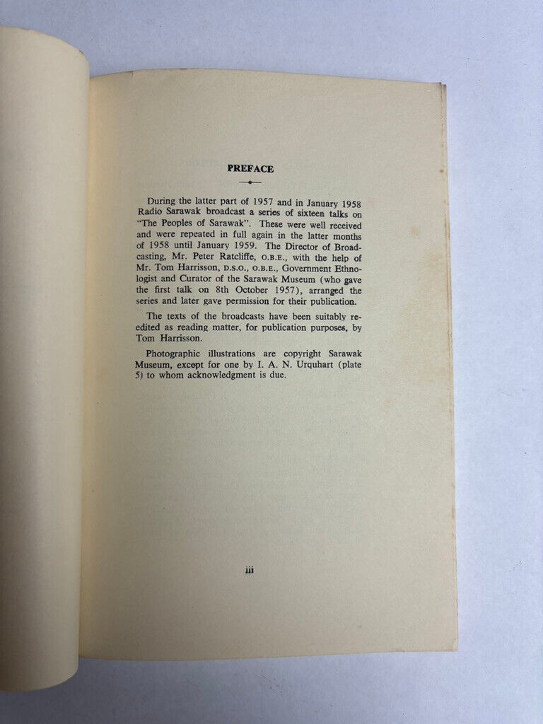 The Peoples of Sarawak (Softcover, 1959)
