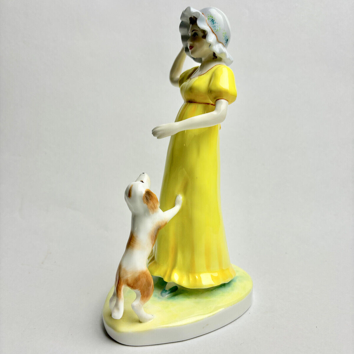 Coalport “Early Days” Lady with Dog Figurine – Limited Edition – 21.5cm