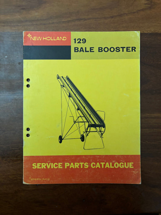 New Holland Service Parts Catalogue 129 Bale Booster 9-68