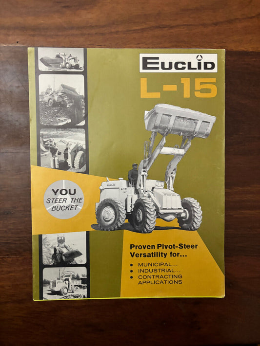 1965 Euclid L-15 Off Road Truck Specifications Construction Sales Brochure