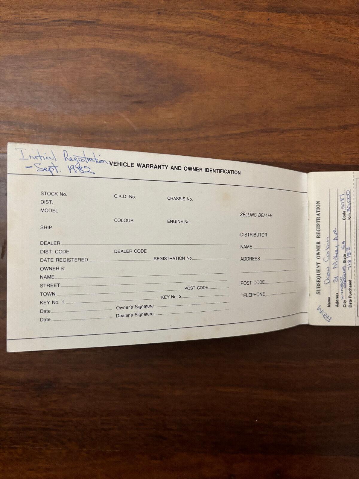A10 series Datsun Stanza Nissan glove box owners manual