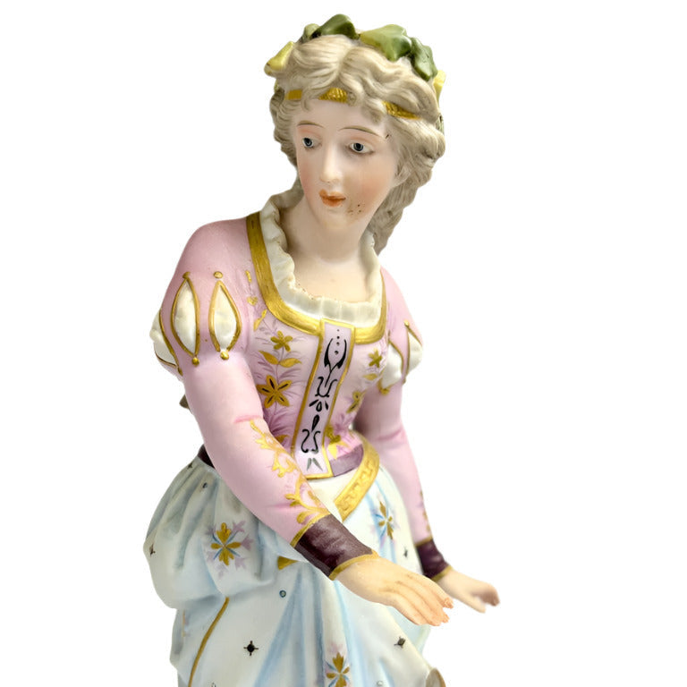 Pair Scheibe-Alsbach Porcelain Figurines with Hound & Fawn – German
