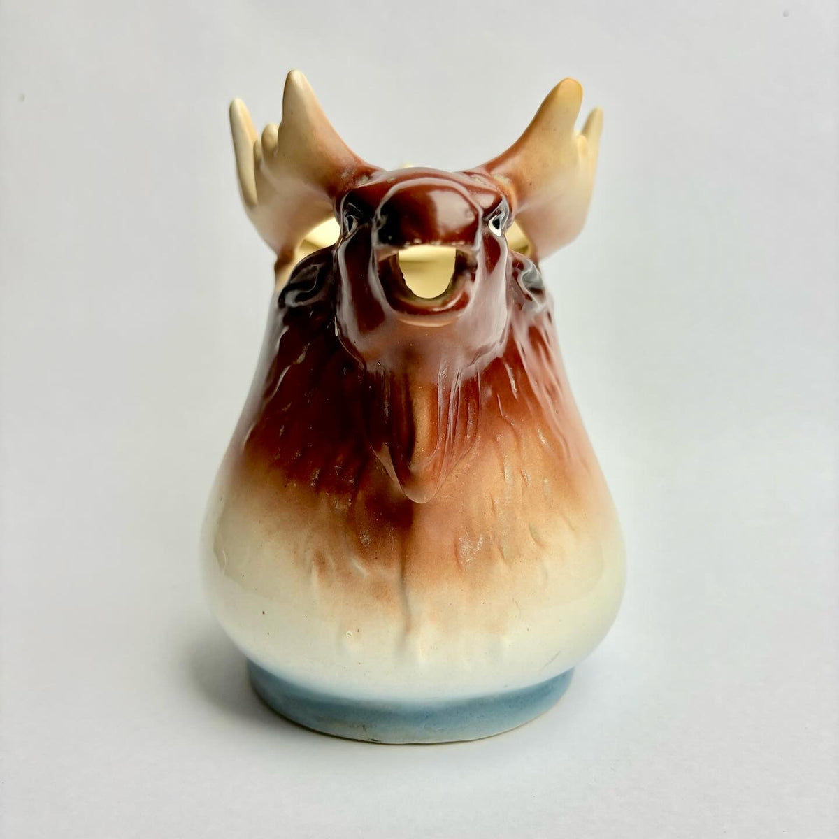 Vintage Czech Moose Head Jug / Pitcher – Figural Hunting Lodge – c.1920s