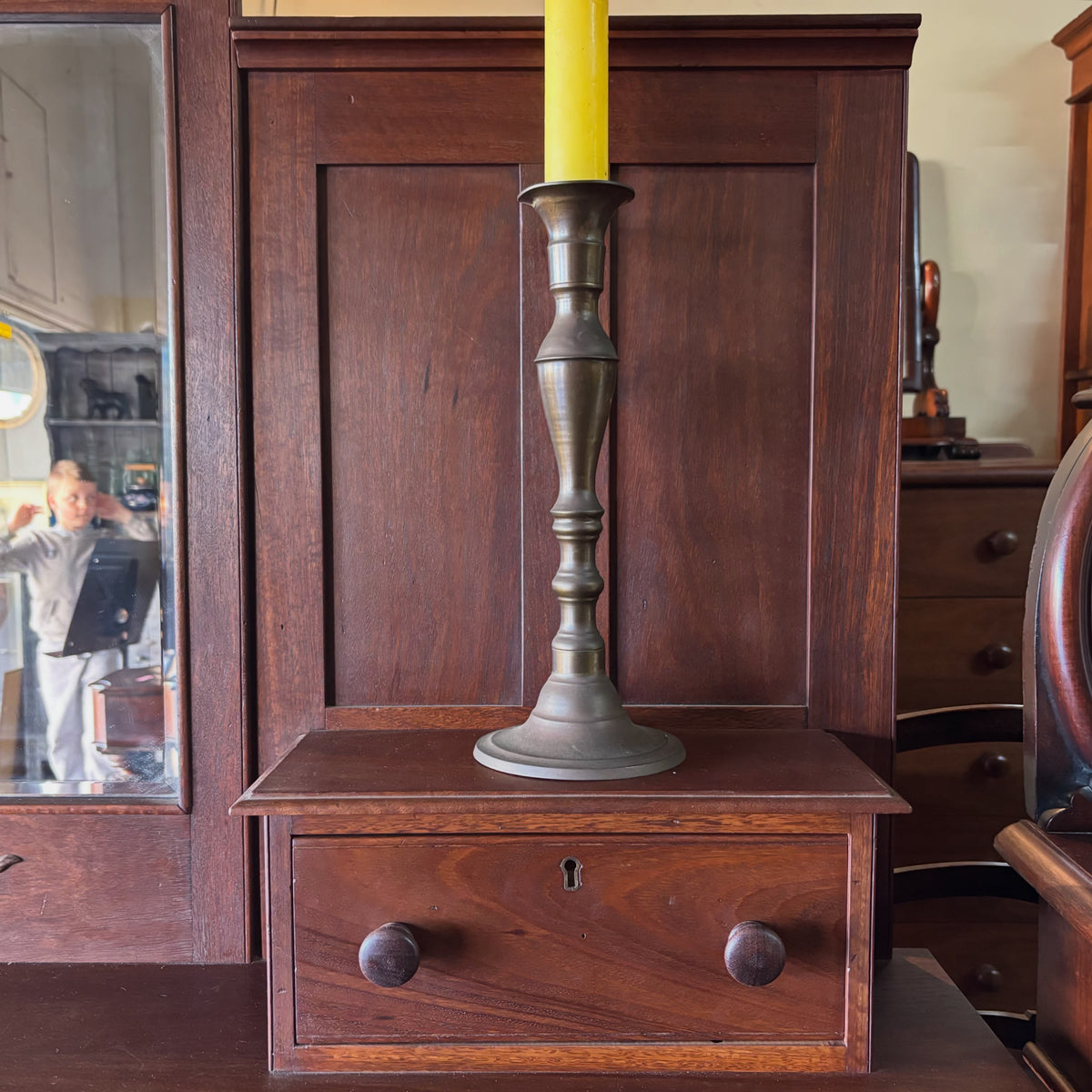 Early 20th Century West Australian Jarrah Sideboard with Period Mirror Back