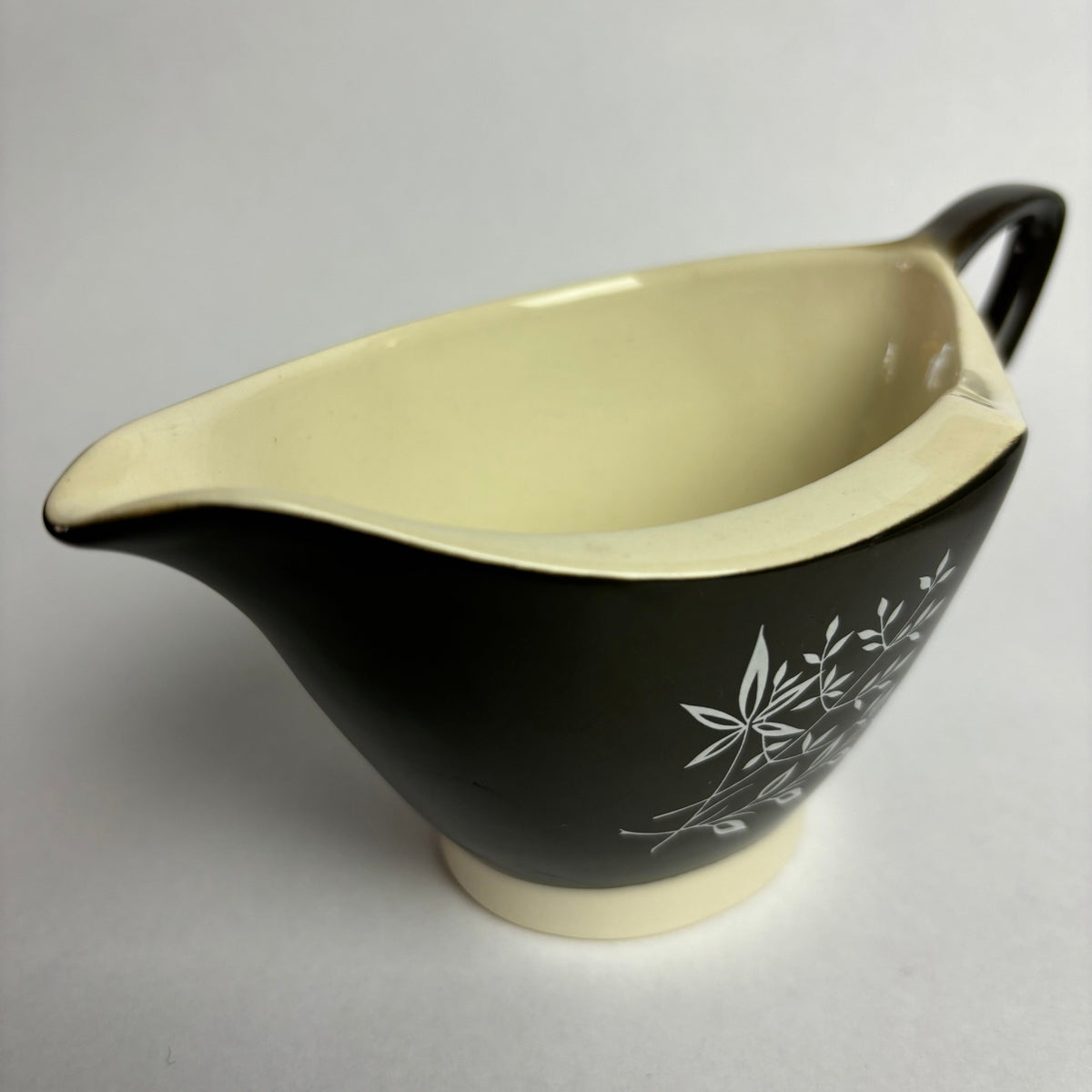 Carlton Ware ‘Boomerang’ Tea Set – Mid Century Australian Design – Charcoal & White