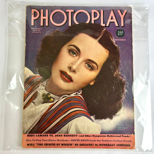 Photoplay Magazine – November 1939 (Hedy Lamarr Cover)