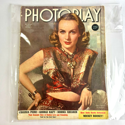 Photoplay Magazine – January 1939 (Carole Lombard Cover)