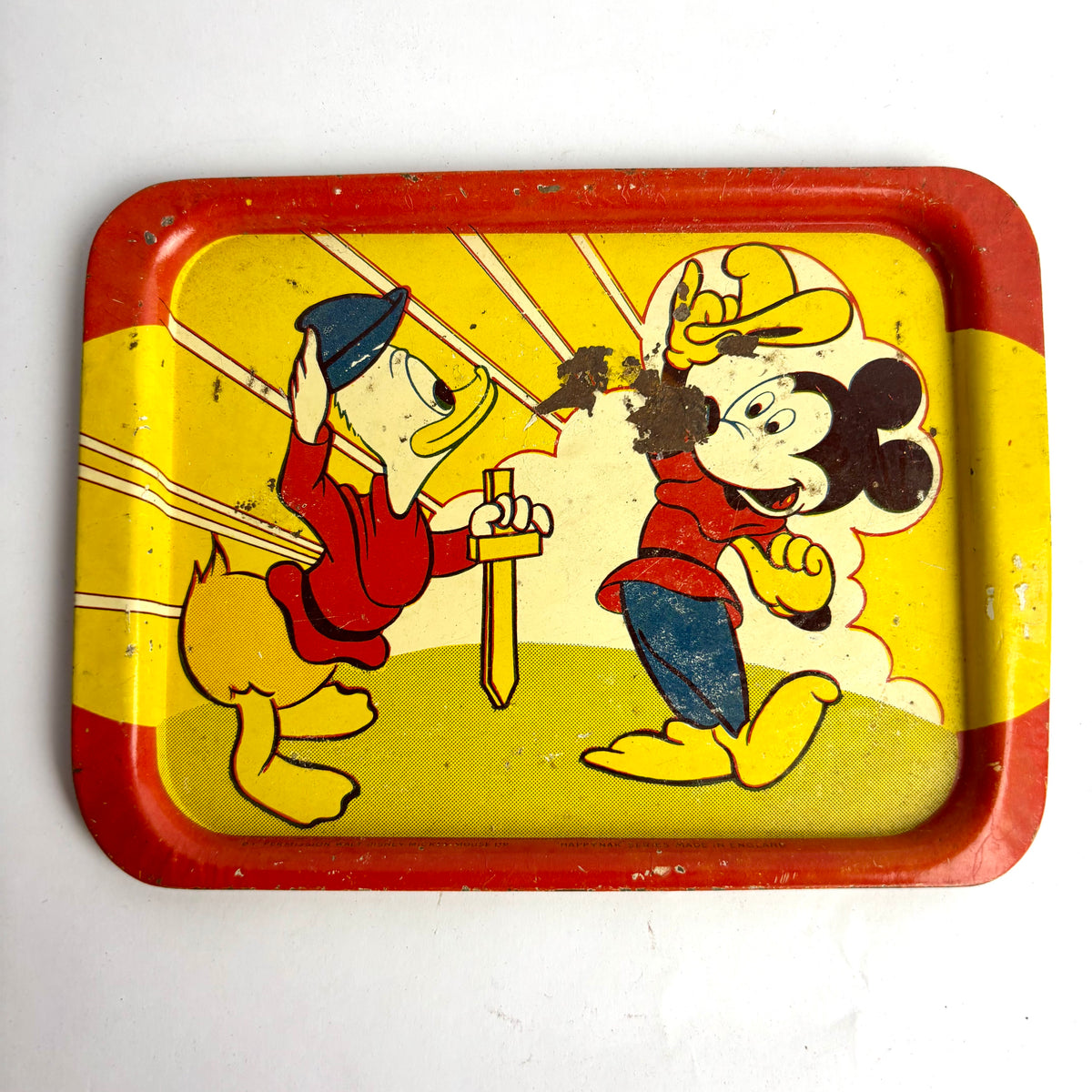 Vintage “Happy Nak Series” Walt Disney Tin Tea Set (Made in England)