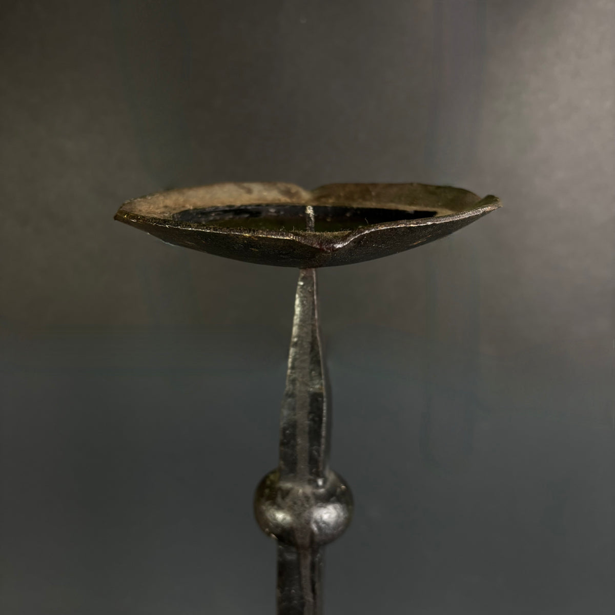 Antique Hand-Forged Wrought Iron Pricket Candlesticks c.1800–1850 | Pair | 59cm