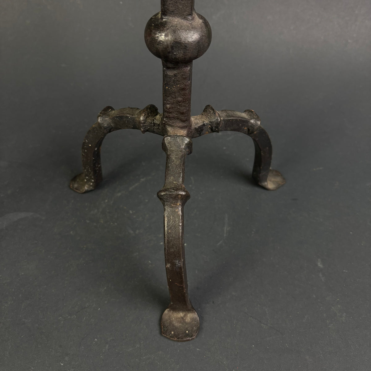 Antique Hand-Forged Wrought Iron Pricket Candlesticks c.1800–1850 | Pair | 59cm