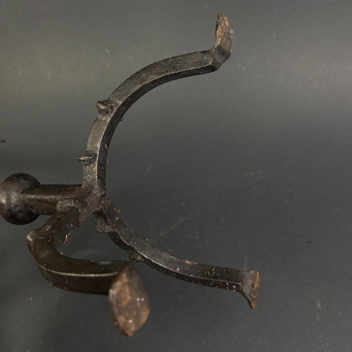 Antique Hand-Forged Wrought Iron Pricket Candlesticks c.1800–1850 | Pair | 59cm