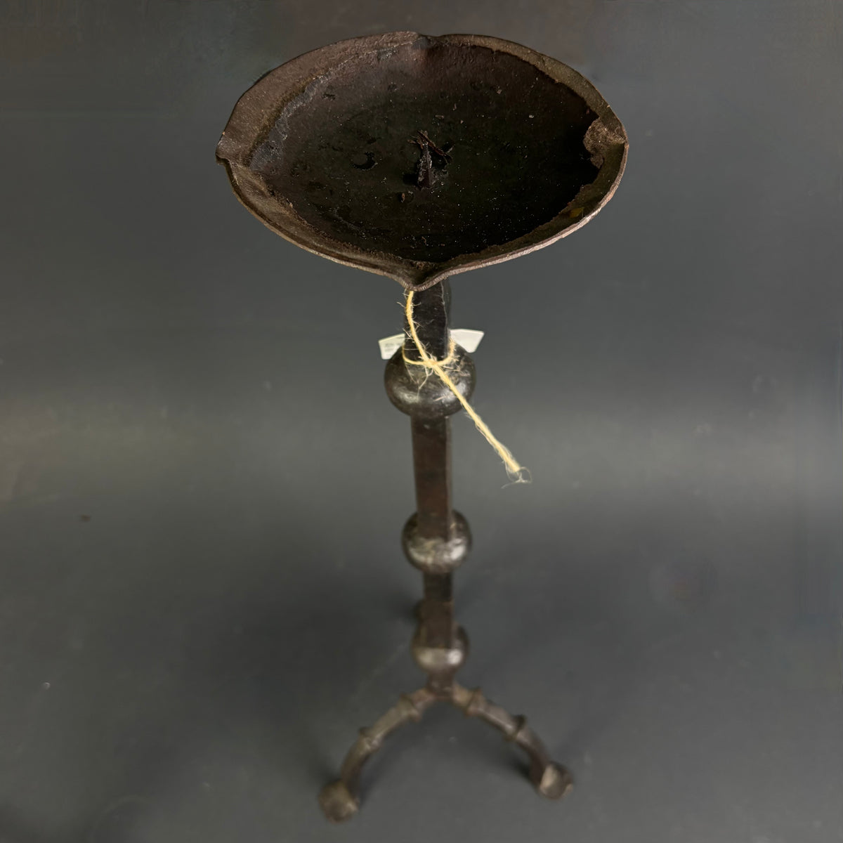 Antique Hand-Forged Wrought Iron Pricket Candlesticks c.1800–1850 | Pair | 59cm