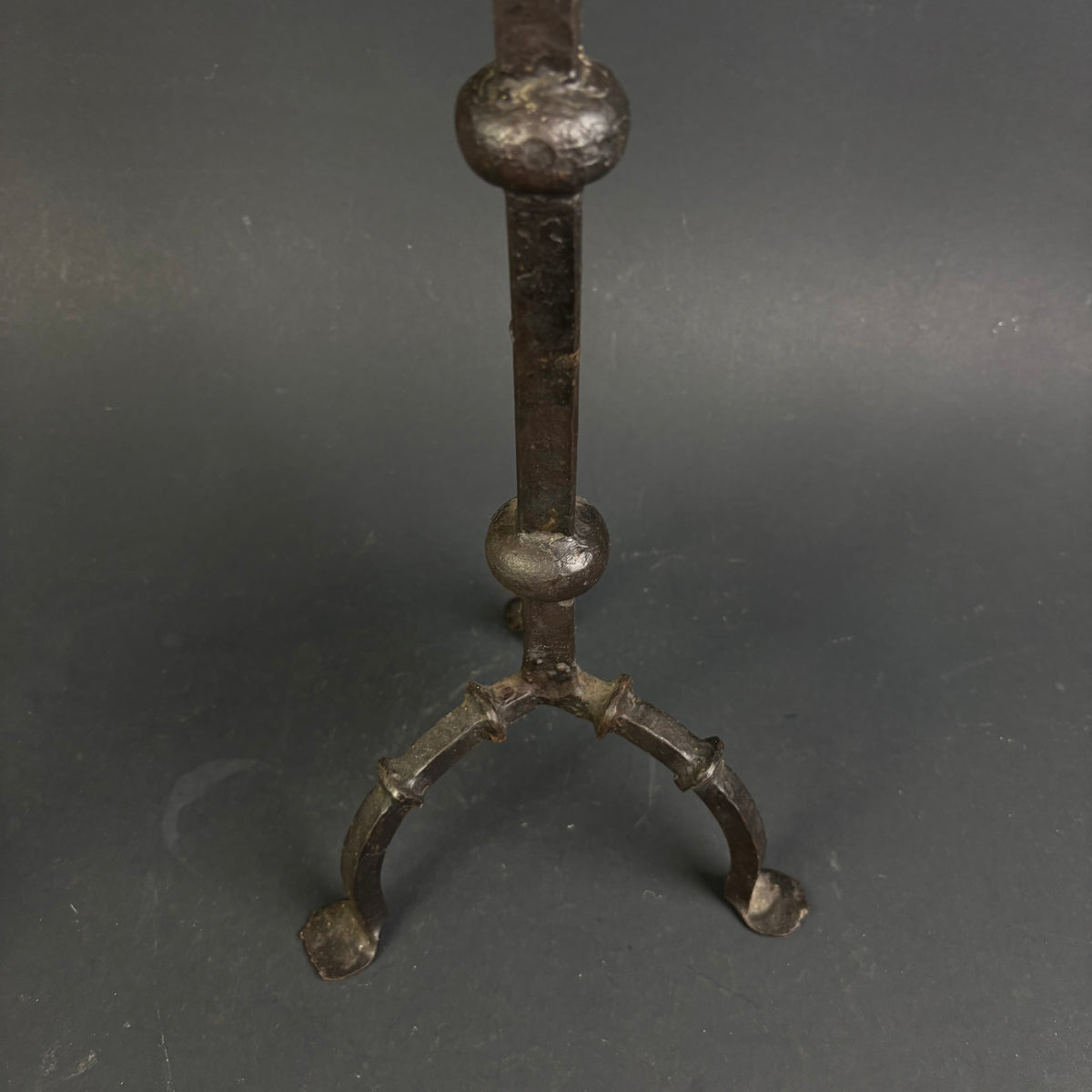 Antique Hand-Forged Wrought Iron Pricket Candlesticks c.1800–1850 | Pair | 59cm