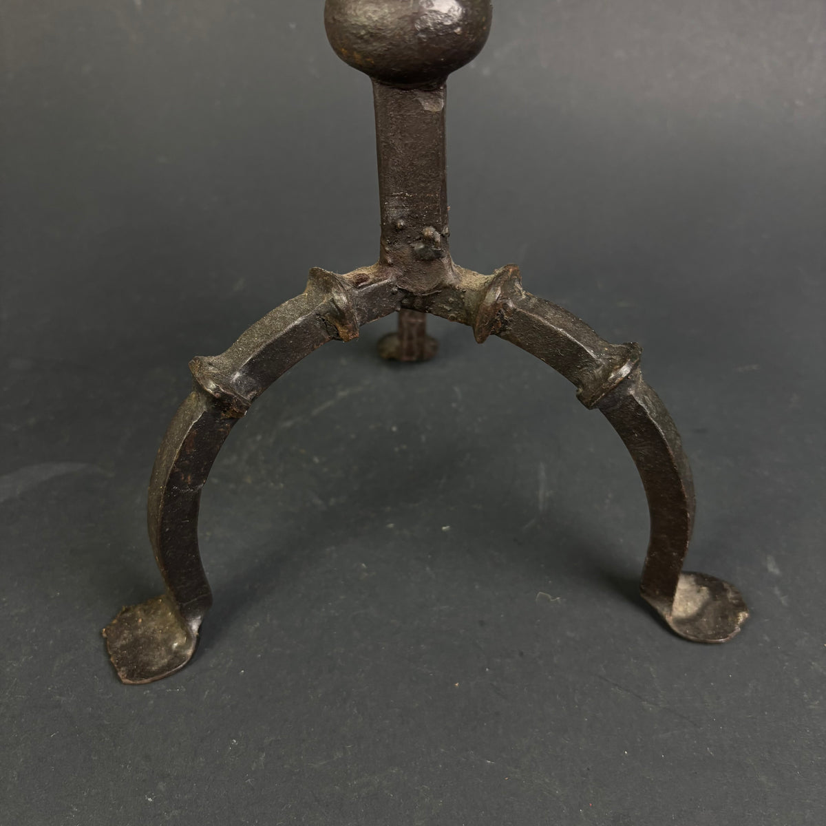 Antique Hand-Forged Wrought Iron Pricket Candlesticks c.1800–1850 | Pair | 59cm