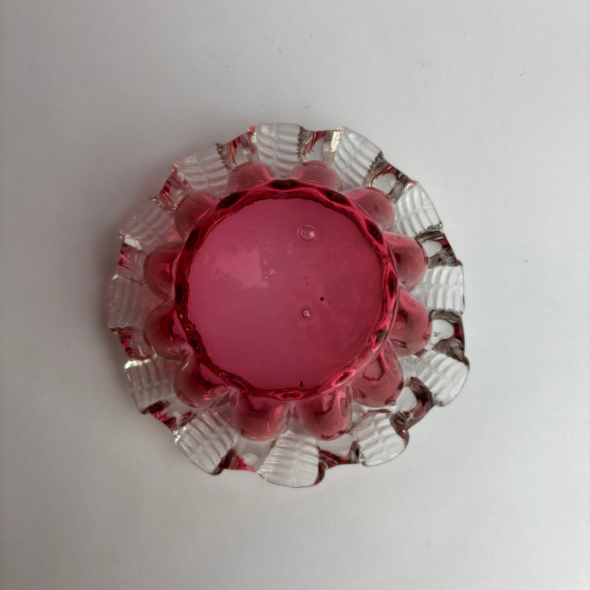 Victorian Cranberry Glass Finger Bowl / Salt c. 1880–1900