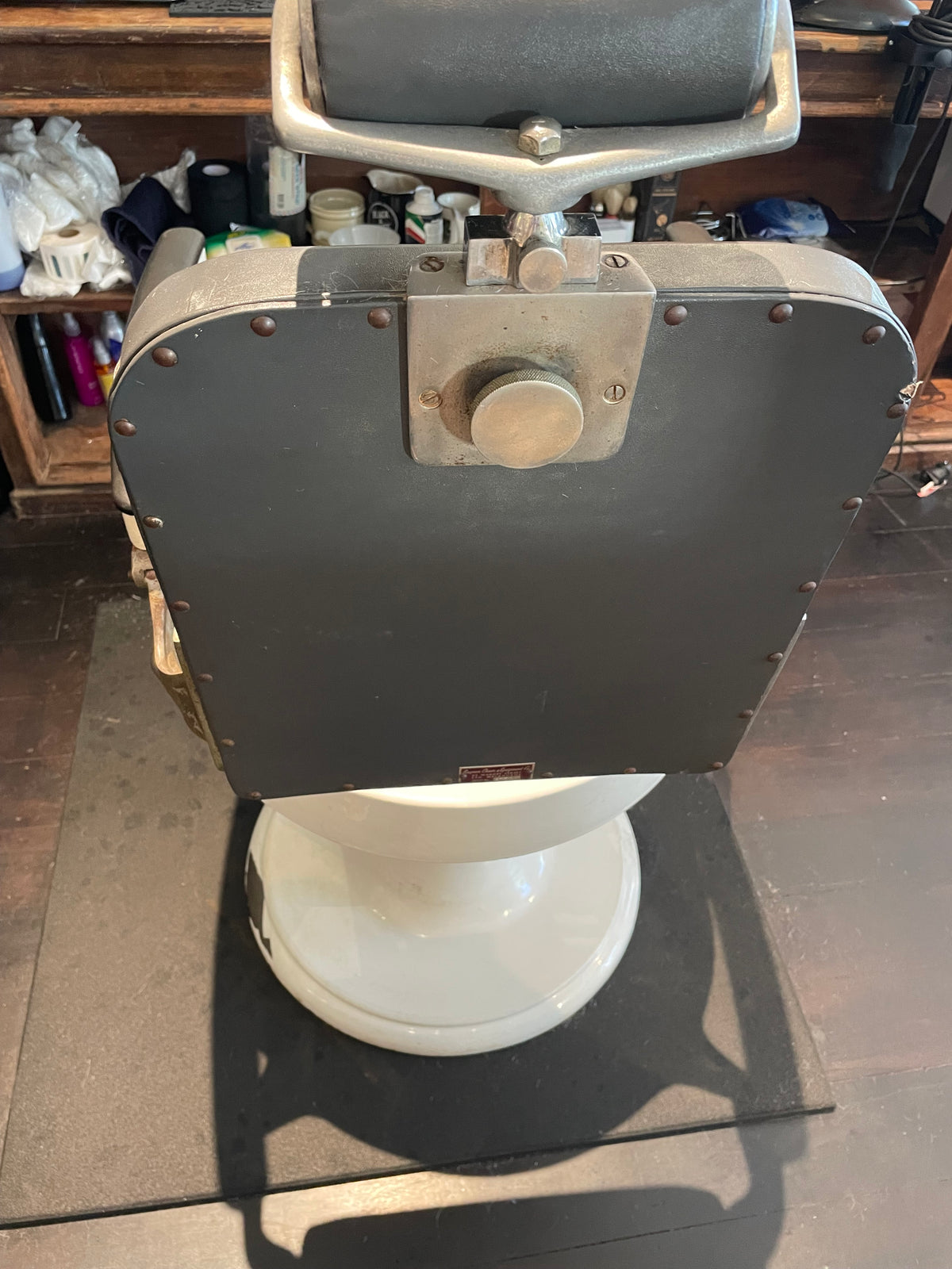 Pair of Vintage Raynor Hydraulic Barber Chairs – Fully Refurbished