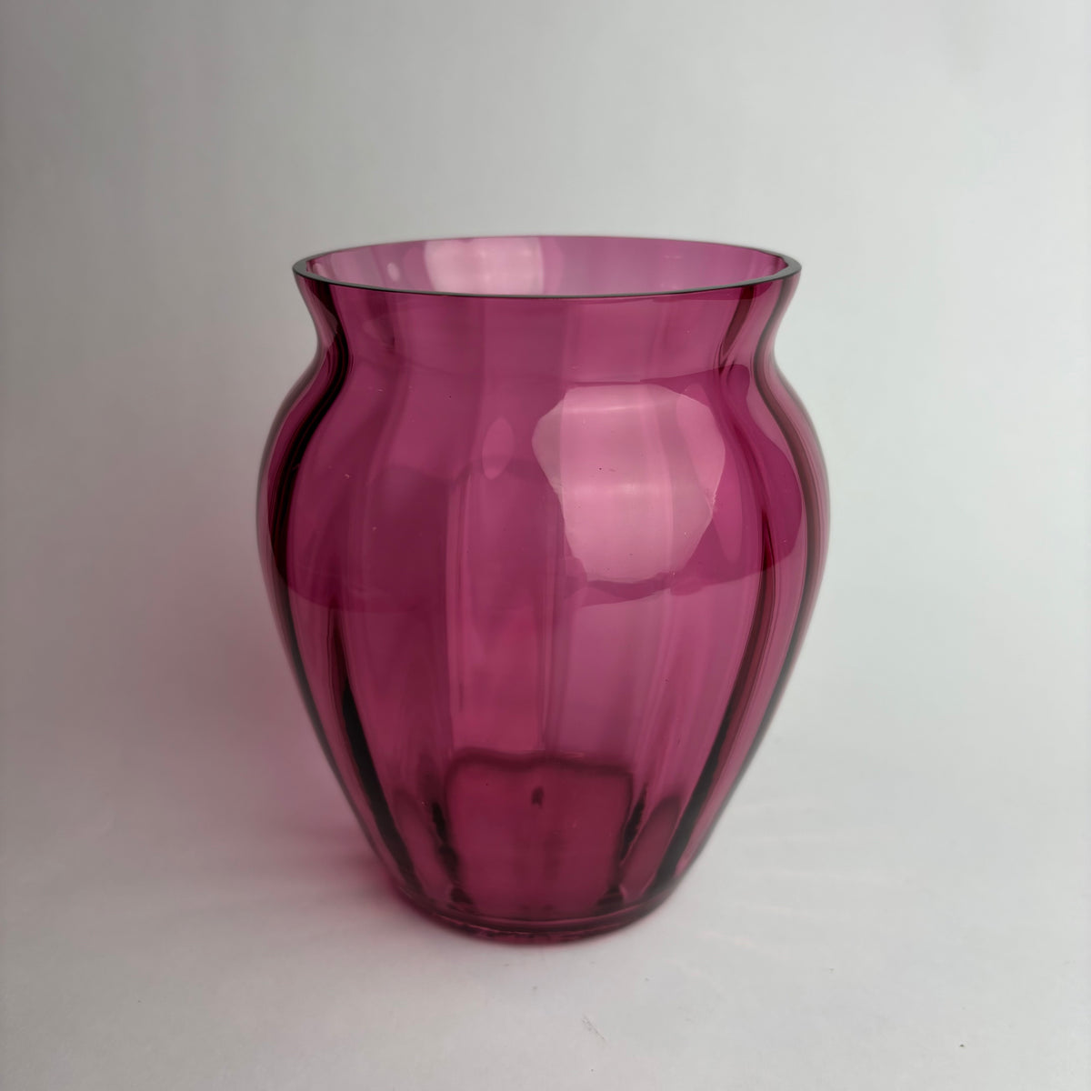 Vintage Purple Glass Vase