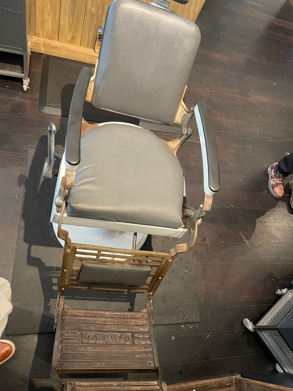 Pair of Vintage Raynor Hydraulic Barber Chairs – Fully Refurbished