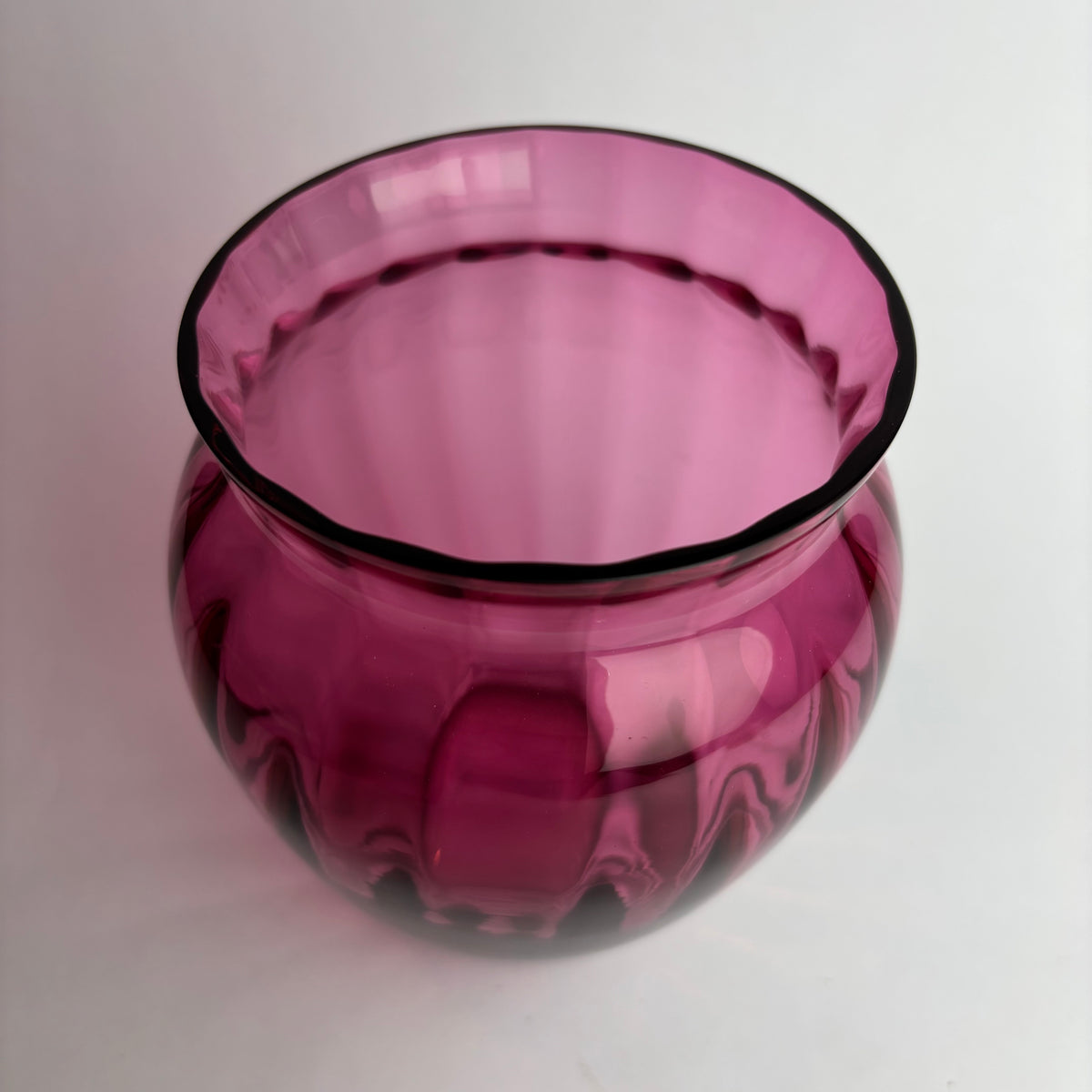 Vintage Purple Glass Vase