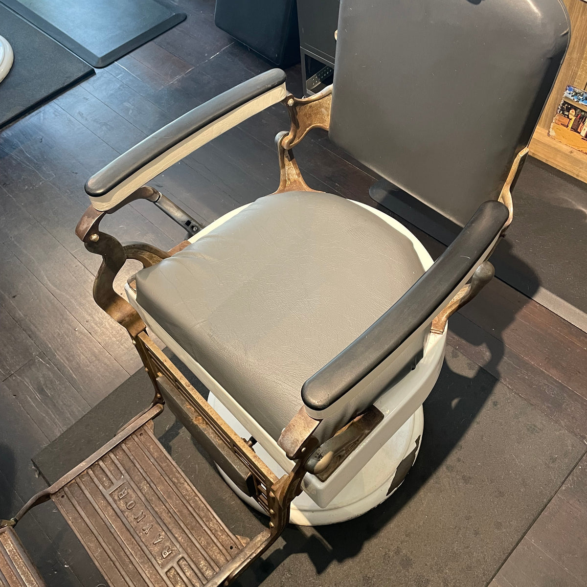 Pair of Vintage Raynor Hydraulic Barber Chairs – Fully Refurbished