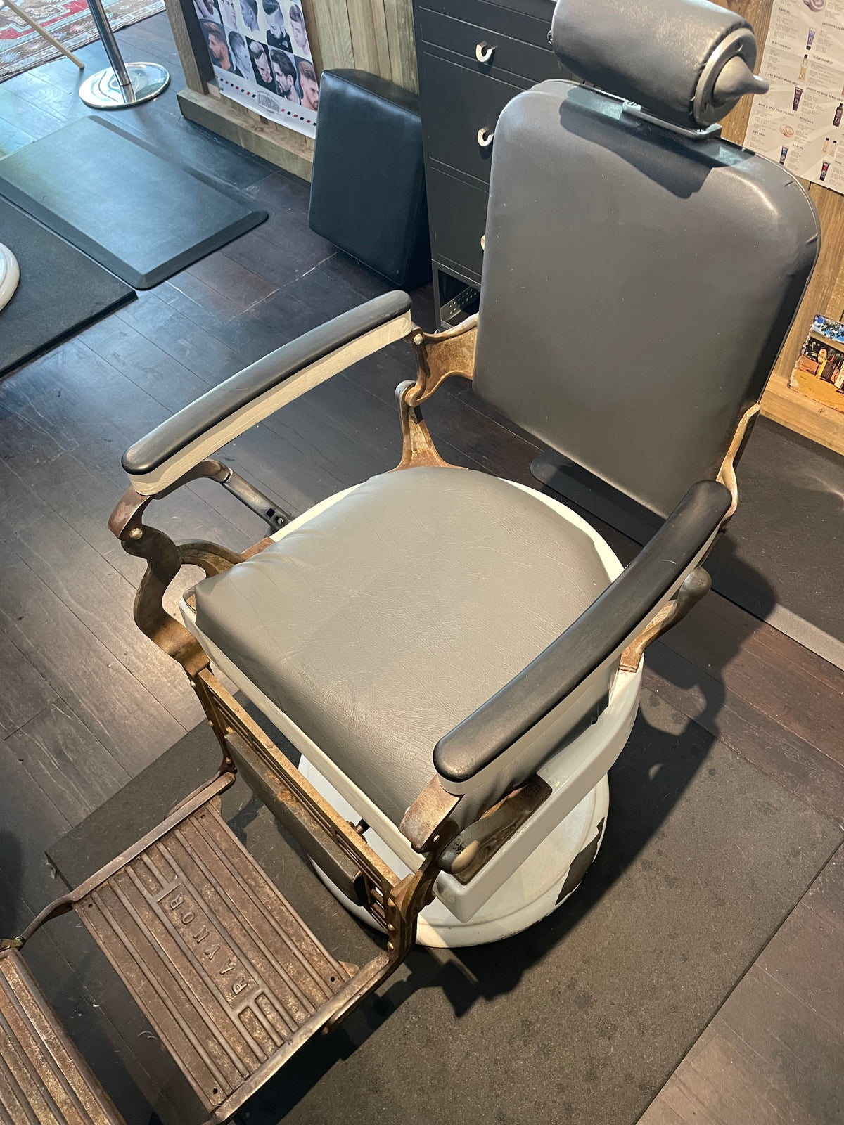 Pair of Vintage Raynor Hydraulic Barber Chairs – Fully Refurbished