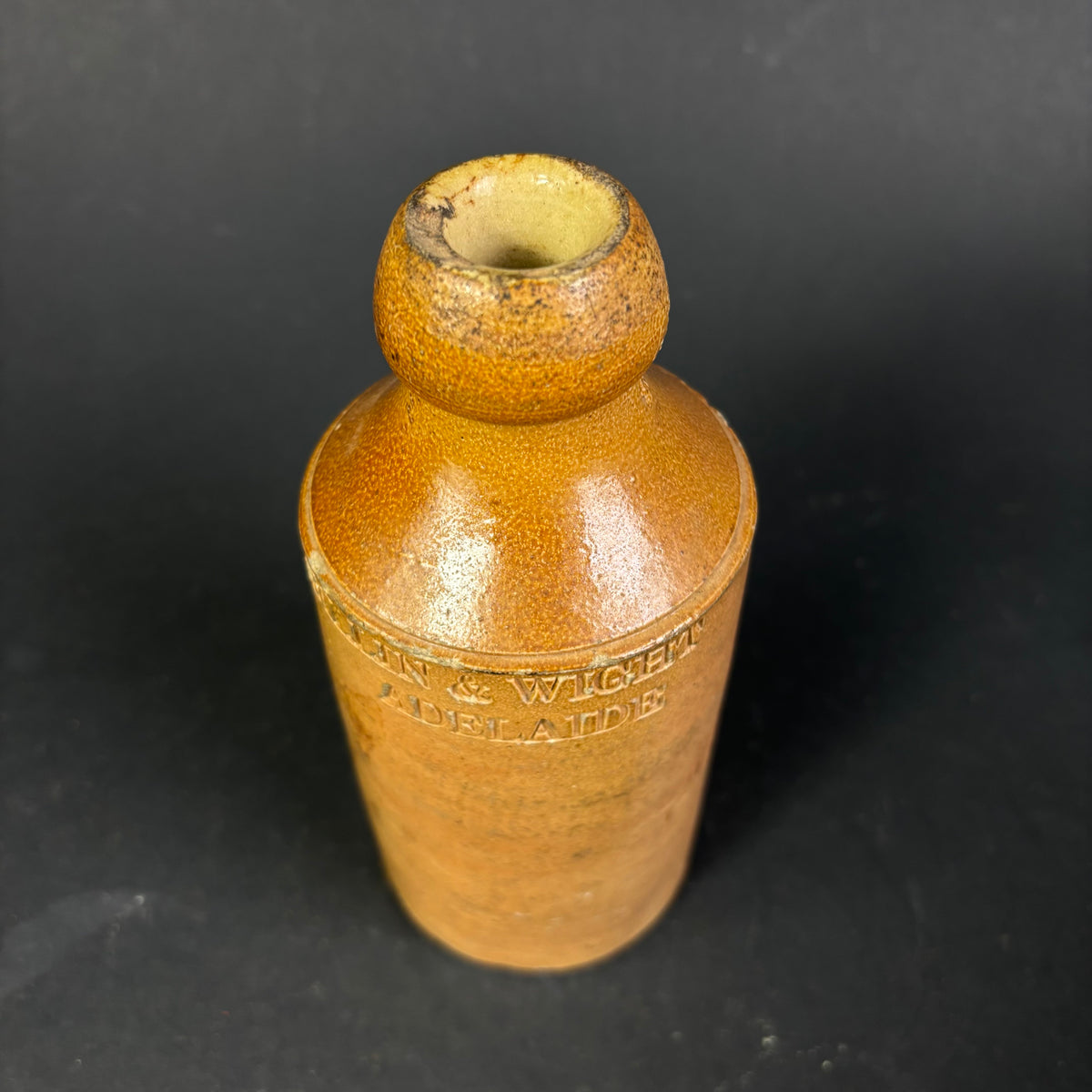 Billin & Wigley Adelaide Salt Glazed Ginger Beer Bottle c.1885–1905