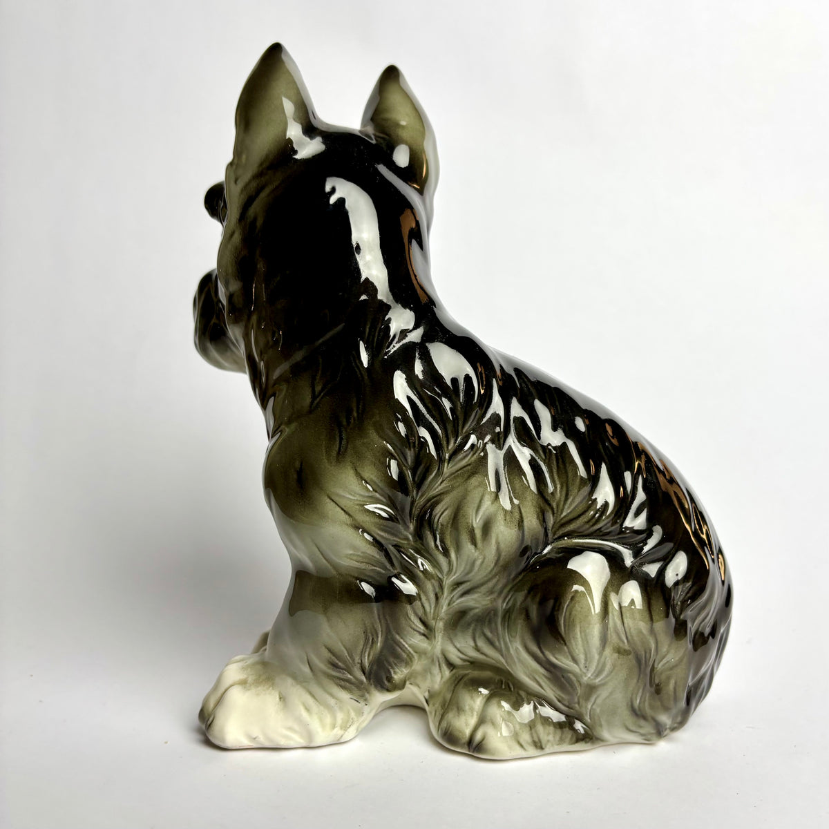 Mid-Century Staffordshire Terrier Figure