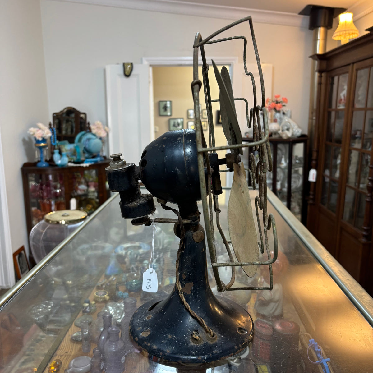 Vintage Elcon Oscillating Electric Desk Fan c1930s–40s – Original Australian Industrial Fan