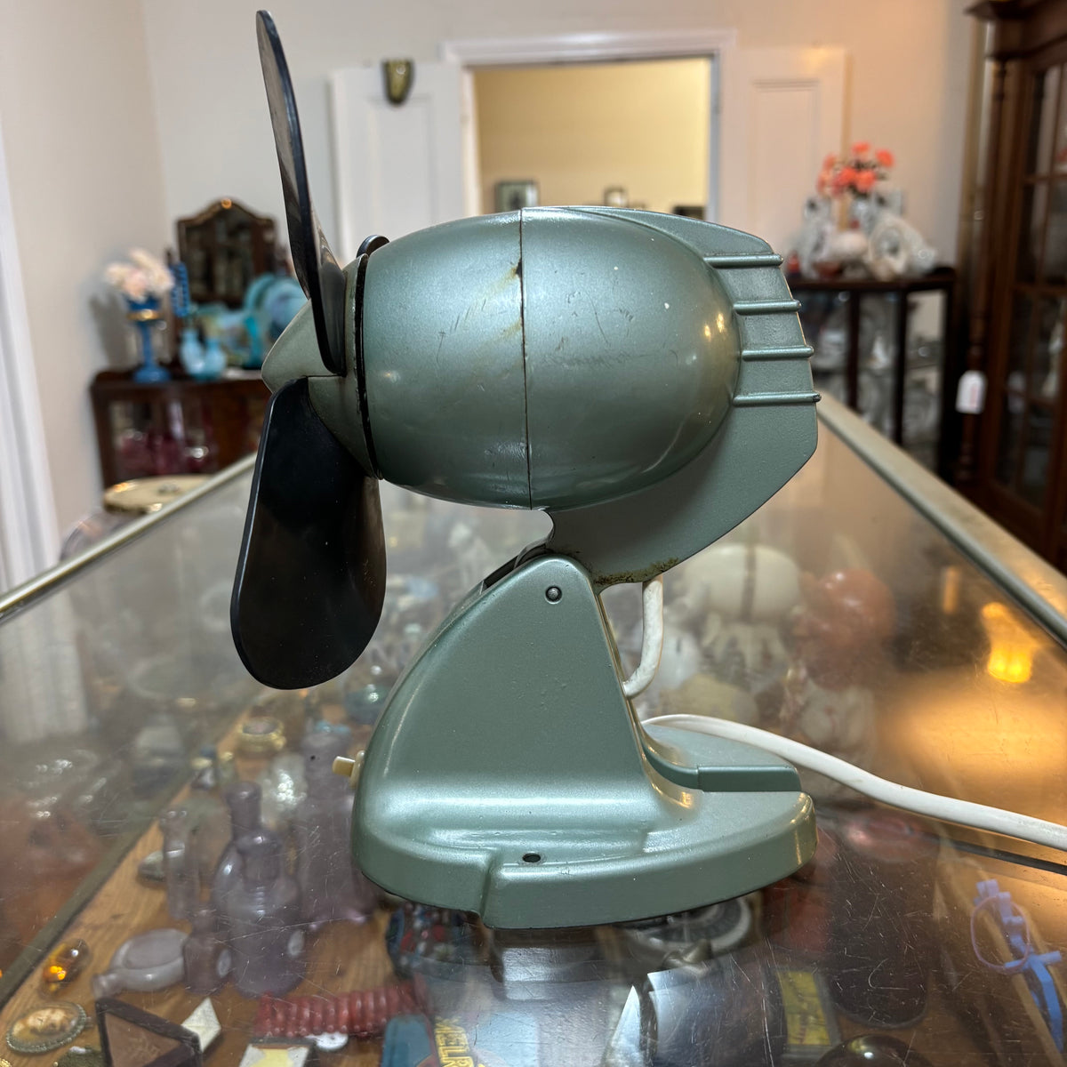 Vintage Space Age GEC 8-Inch Electric Desk Fan – Made in England c1960
