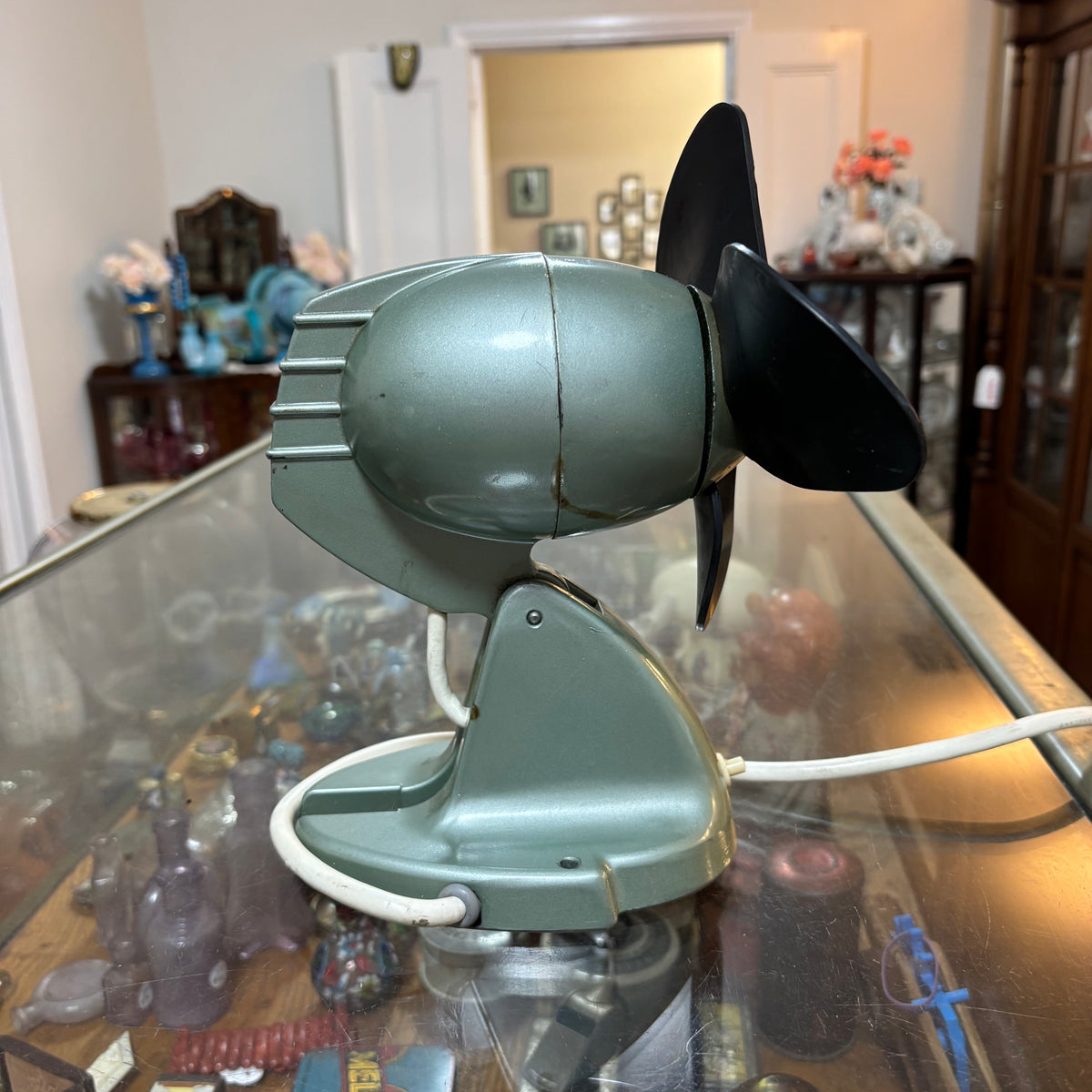 Vintage Space Age GEC 8-Inch Electric Desk Fan – Made in England c1960