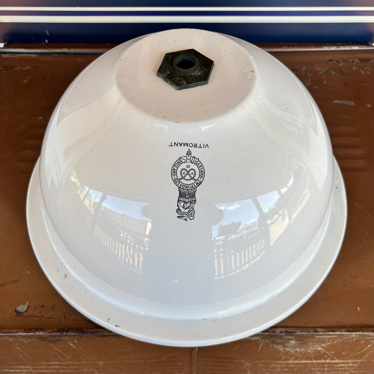 Vintage Vitromant Enamel Wash Stand with Hand-Painted Buckets & Basin | Australian Bush Motif