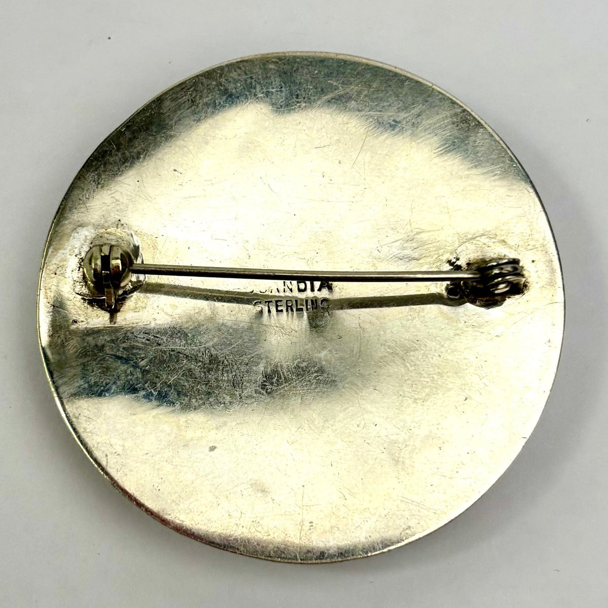 Vintage Australian Scandia Sterling Silver Hand-Engraved Brooch 12.48g
