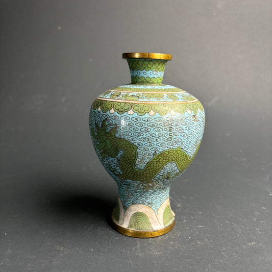 Chinese Cloisonné Vase – Dragon Motif