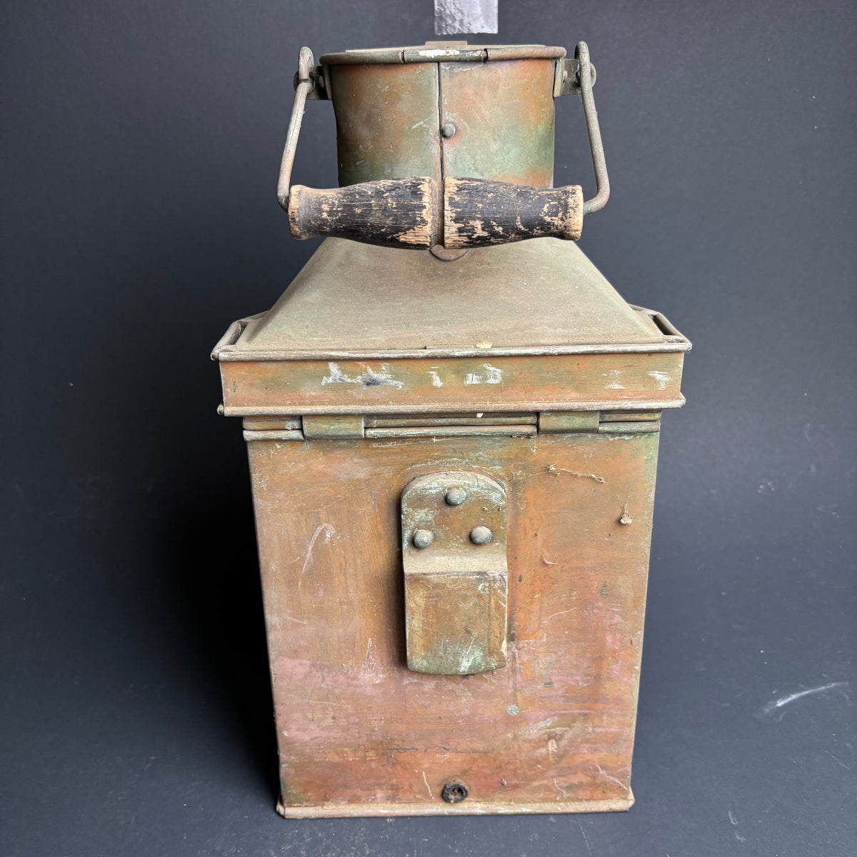 Antique Bulpitt & Sons Lantern 1912 Birmingham – Brass Railway / Carriage Lamp
