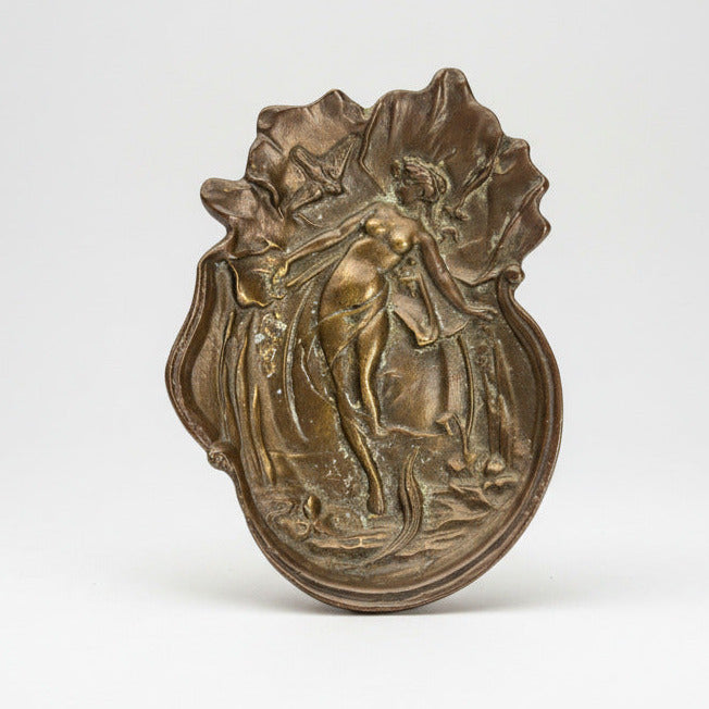 Art Nouveau Bronze Nymph Dish c1900 French School (Drouot style)