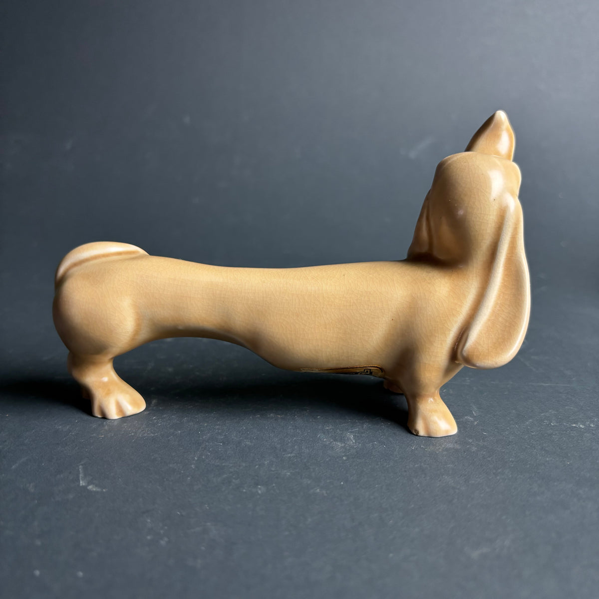 Sylvac England Dachshund Dog Figurine Model 2595 Mid Century