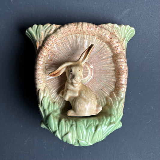 Sylvac England Rabbit Wall Pocket Vase Model 328 Mid Century