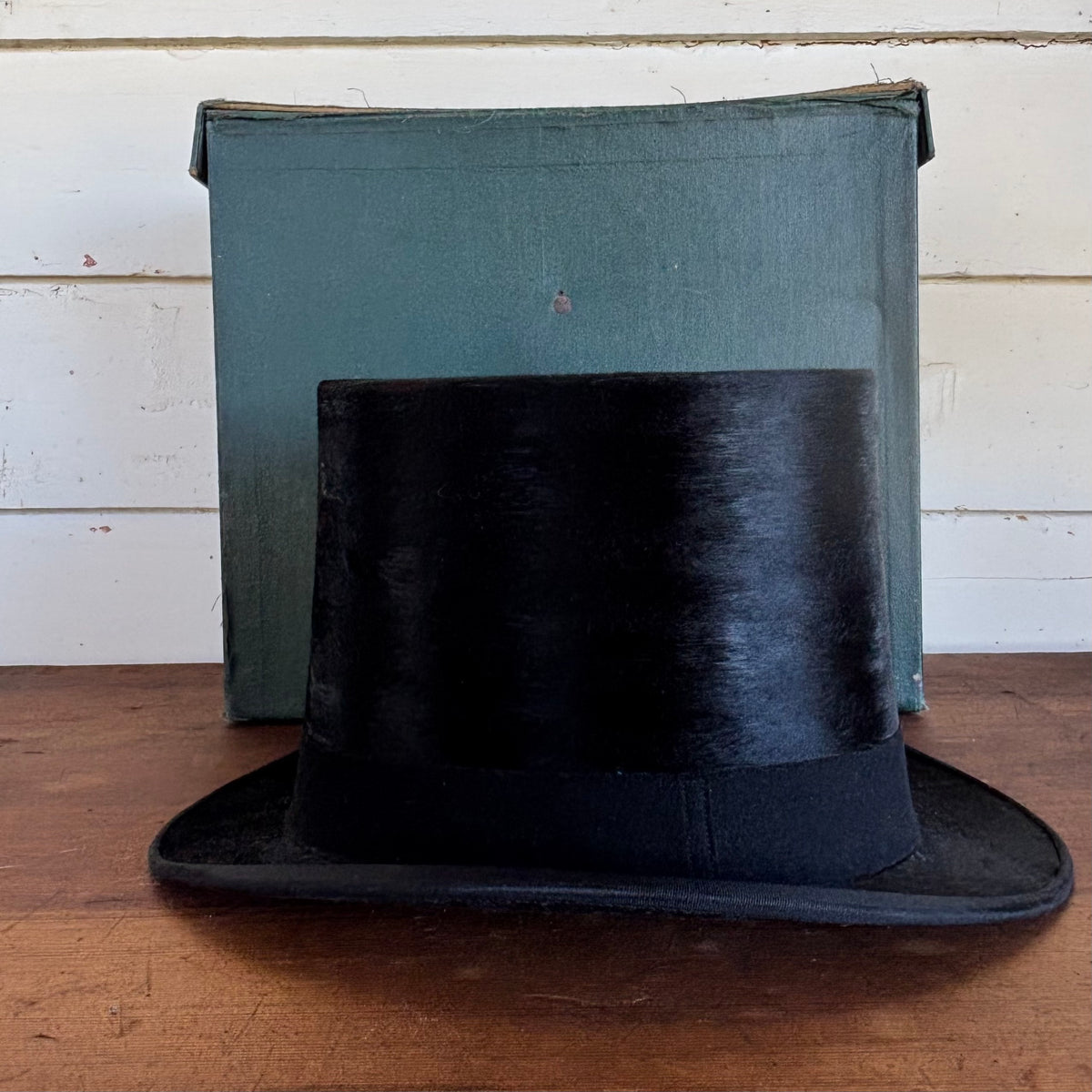 Antique Austin Reed & Co. London Top Hat — with Original Dunn & Co. Box