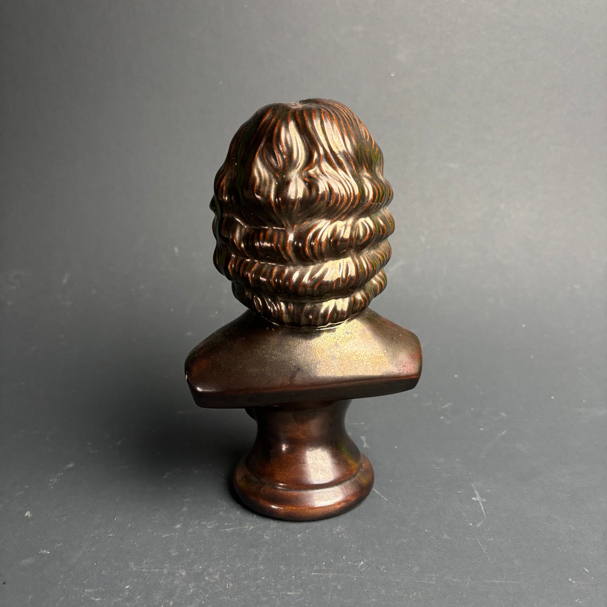 Vintage Arnels “Bach” Bust – Bronze Glaze Ceramic Figure (USA)